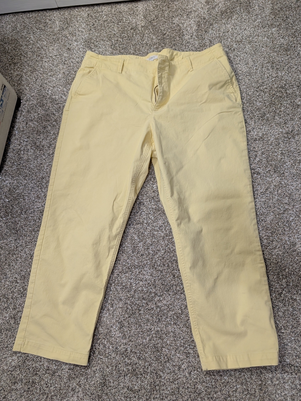 Men's Casual Yellow Chino Pants